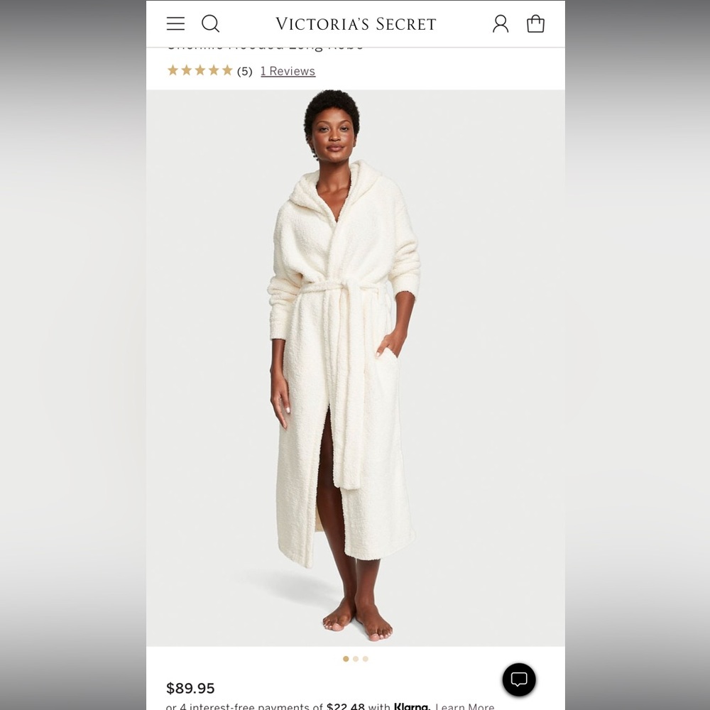VICTORIA'S SECRET
Chenille Hooded Long Robe